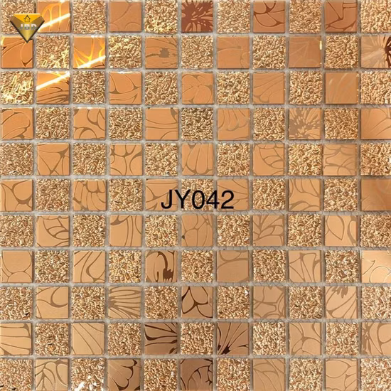 Rutschfeste Glasmosaikfliesen, blaue Glas-Poolmosaik, schillernde Fliesen